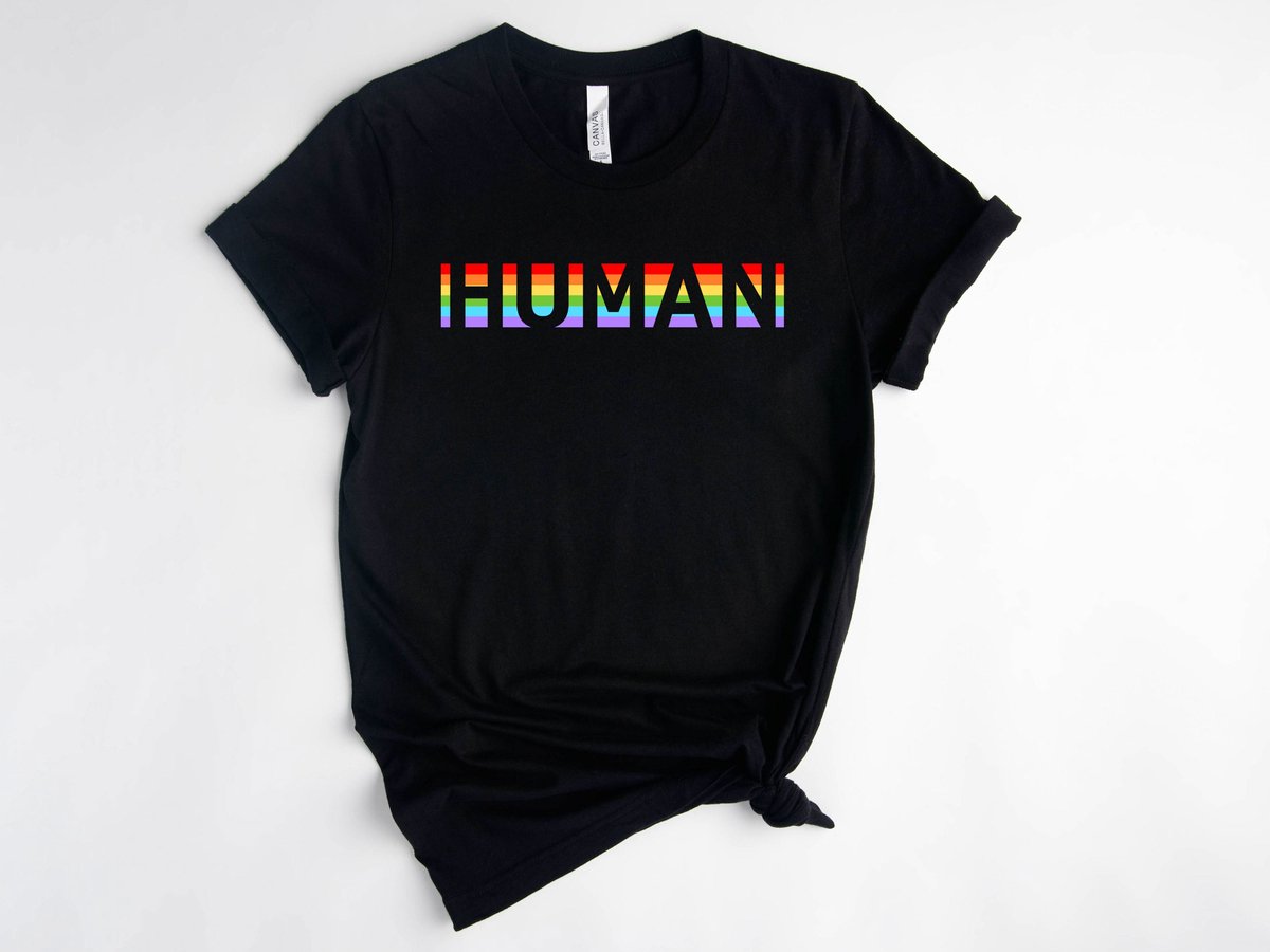 Lykke LGBTQ Unisex T-Shirt | Human | Lgbt Pride Rainbow T-shirt|  Maat L